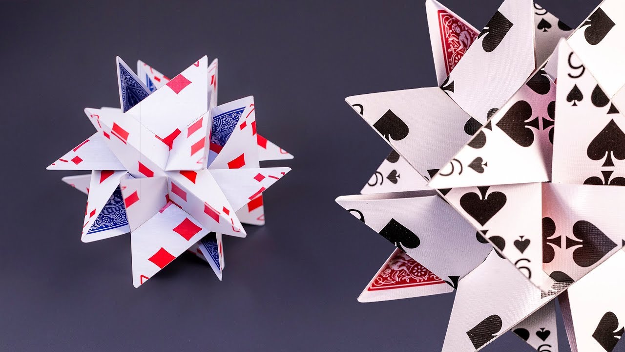 How to build a 3D Star from Playing Cards!