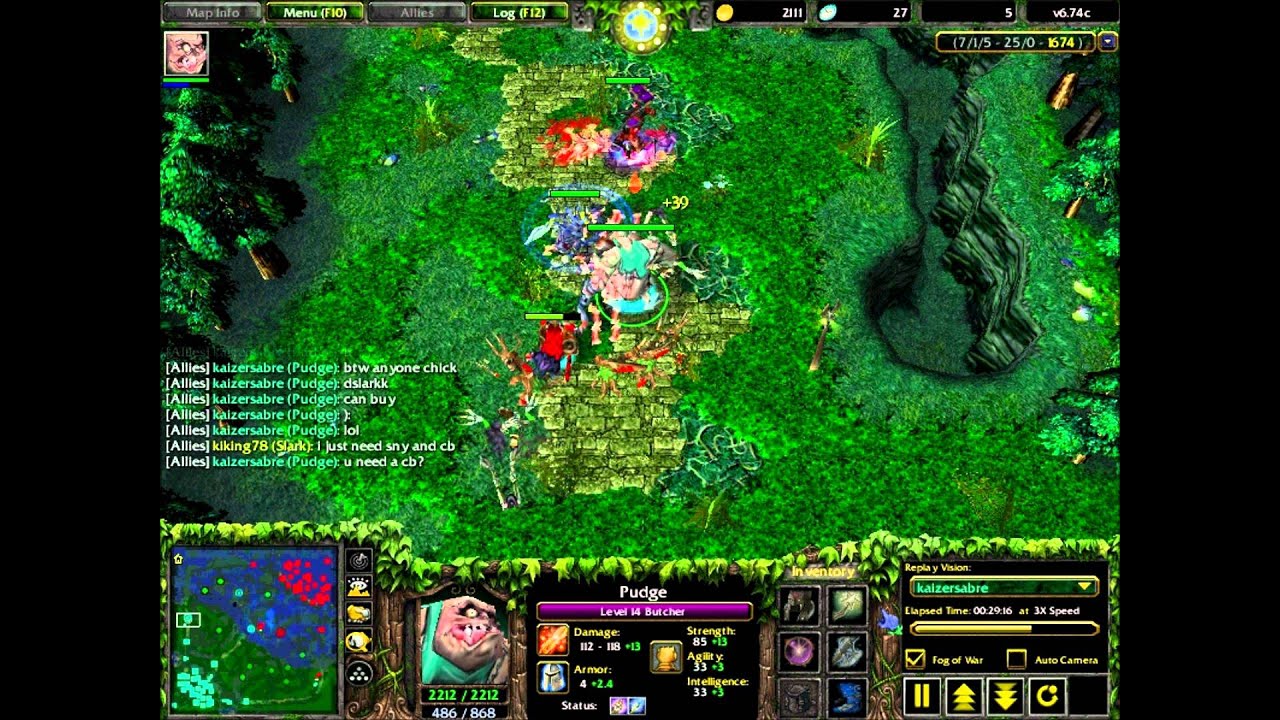 Defence of the Ancients v6.74c - Pudge the Butcher