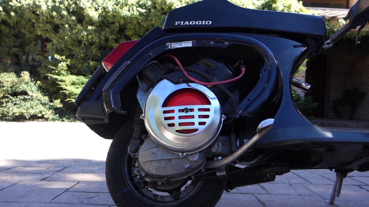Vespa 125 FL trucada a 130 c.c. con escape Simonini