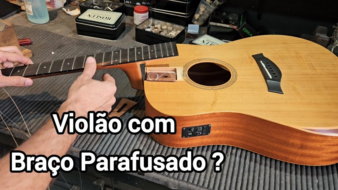 Neck Reset em Violão Taylor (ajuste inclinação braço) - Brunelli Luthier
