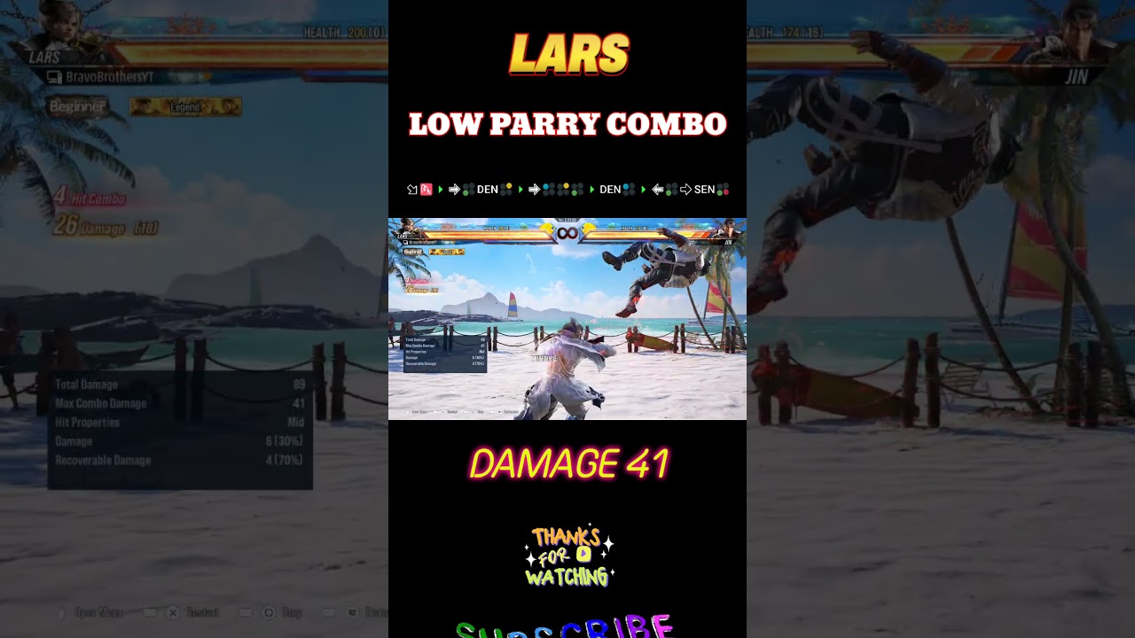 Lars Combo Guide Tekken8 I Lars Season2 Combo guide tekken8#Lars#Combo#Tekken8#season2