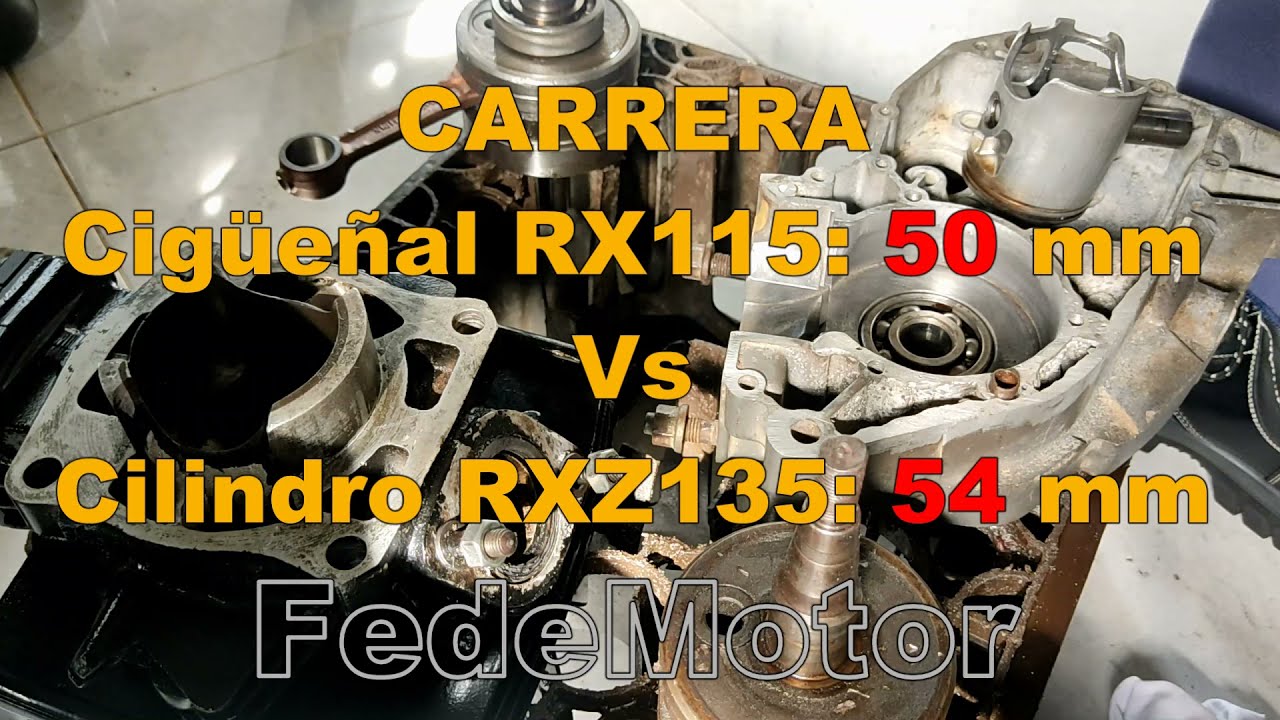 Cilindro RXZ135 Original en RX115 Parte 1