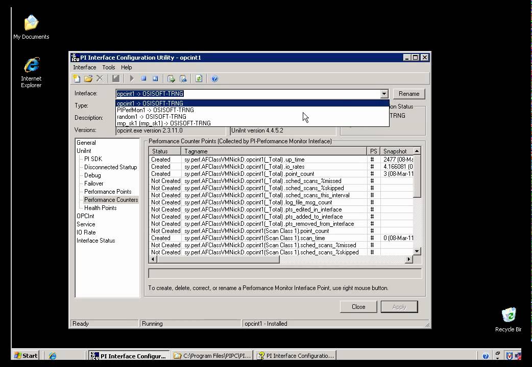 OSIsoft: Health Points, Performance Counters, and Performance Points. v2010