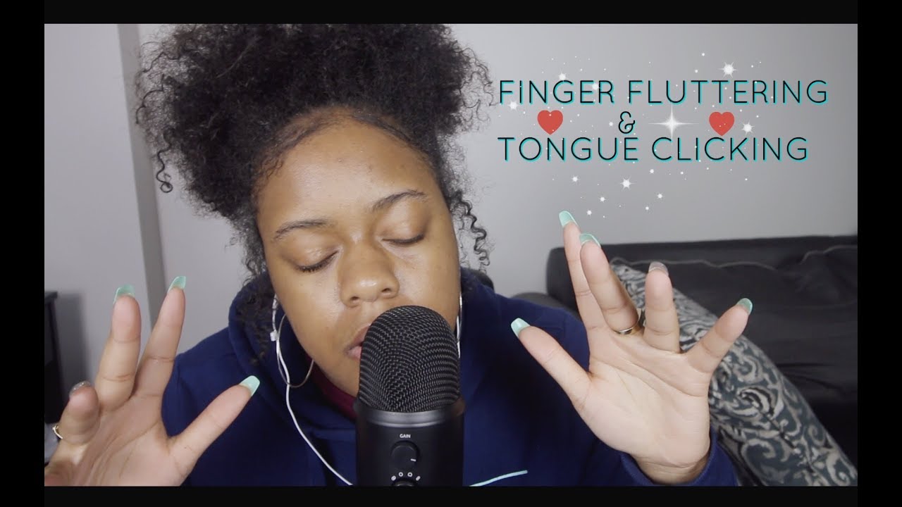 ASMR Finger Fluttering & Tongue Clicking (TingleOverload)