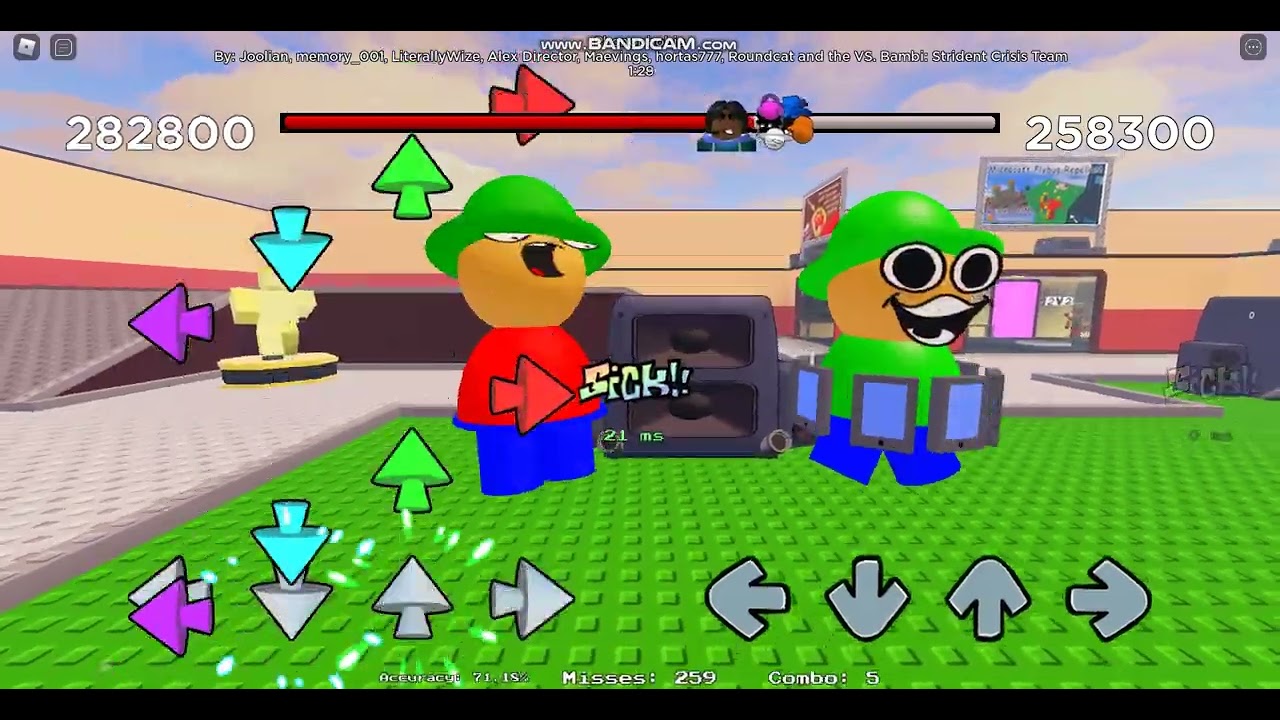 ROBLOX Friday Night Bloxxin Funkin FNF Dave and Bambi Strident Crisis PHONOPHOBIA! [WARNING LOUD]!!!
