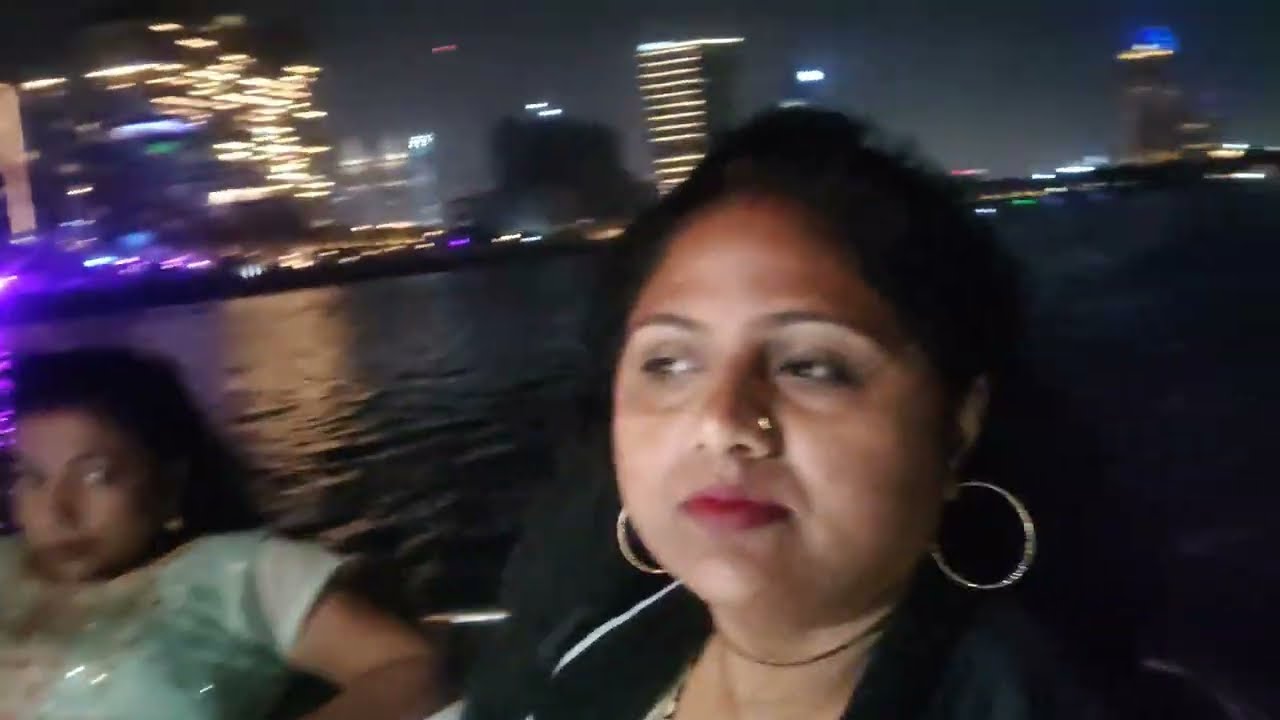 Dubai Marina yacht Night View || Birthday Cake cutting || #Celebration#citycentreview