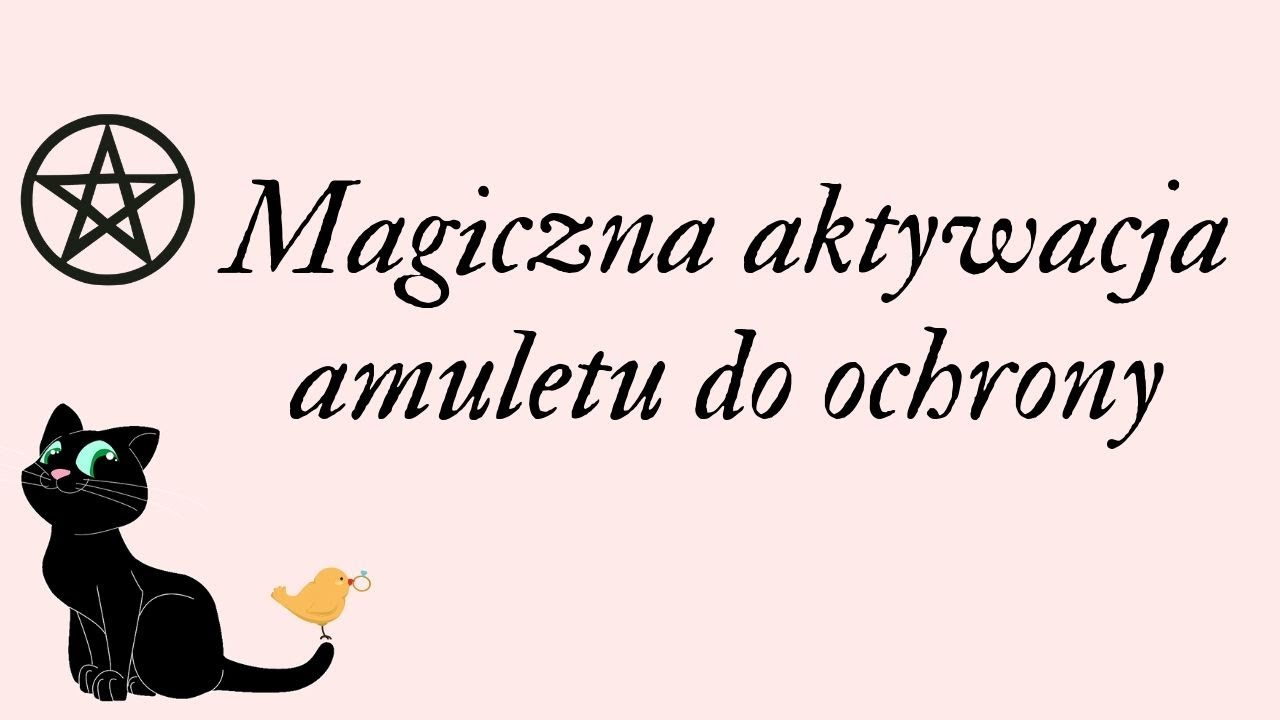 Magiczna aktywacja amuletu do ochrony.