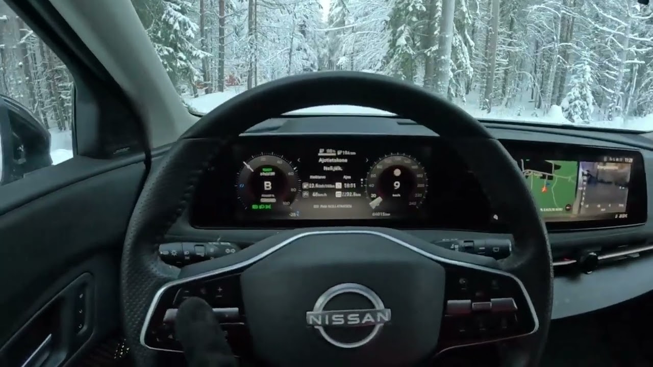 Nissan Ariya arkiajotesti jääkylmällä akulla