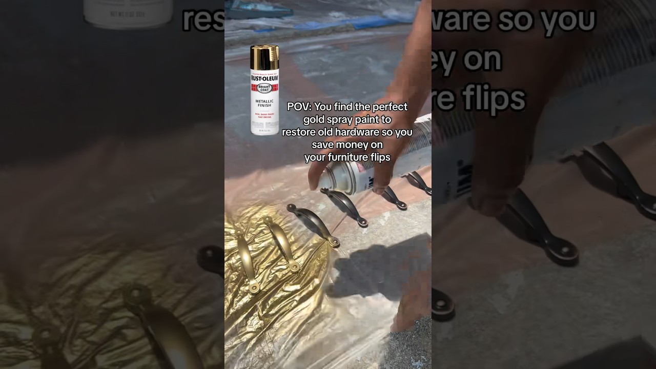 The perfect gold spray paint by Rust-Oleum #furnitureflips #spraypaint