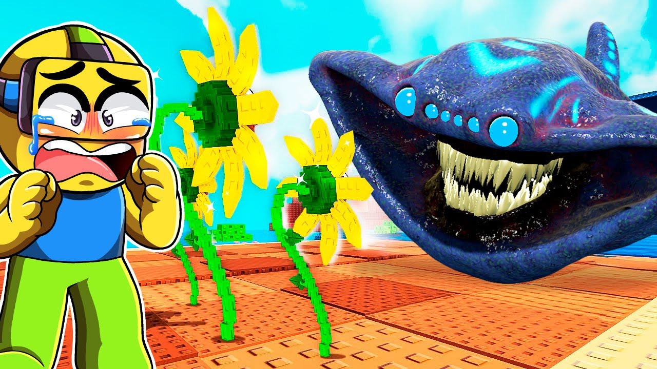 USÉ PLANTAS PARA DEFENDERME DE LOS MONSTRUOS MARINOS en Roblox