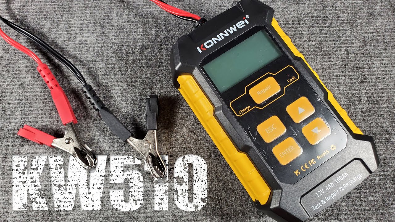 KONNWEI KW510: тестер и зарядное устройство для автомобильных аккумуляторов