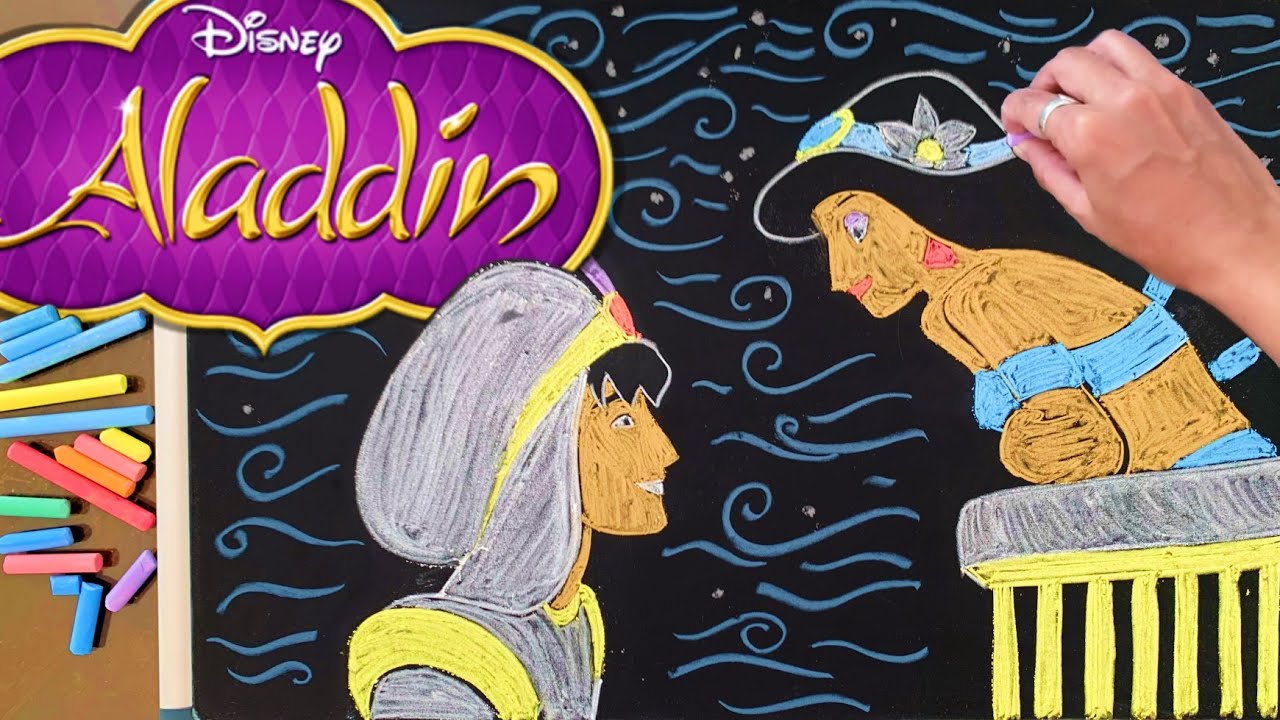Let's Draw Aladdin & Jasmin ♫ 8 Hours of Soothing Disney Lullabies