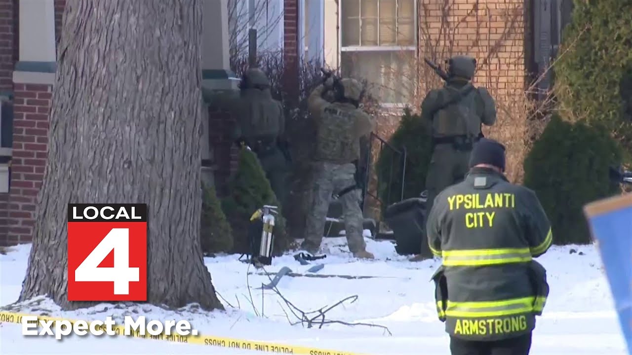 Standoff with barricaded man with sword in Ypsilanti continues past 24 hours