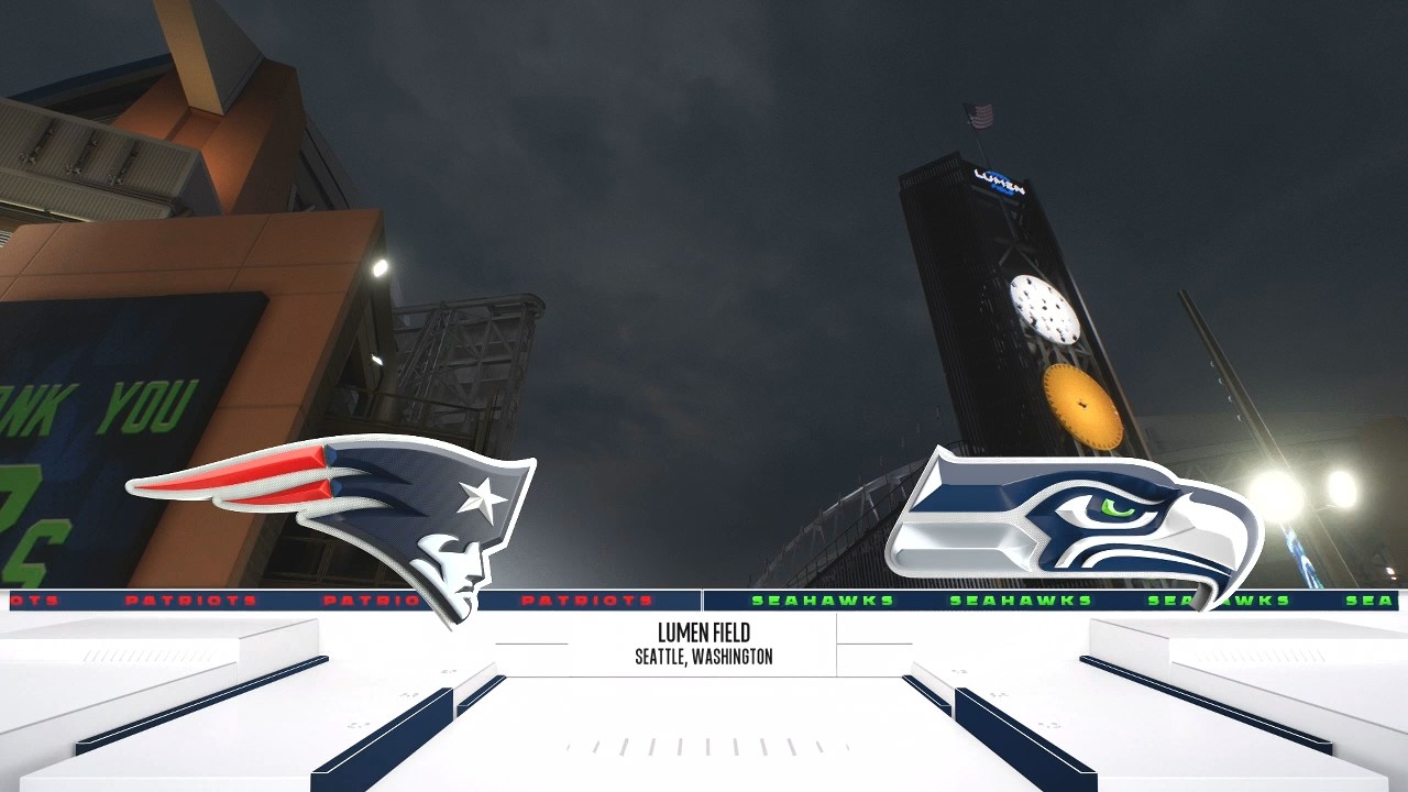 Madden NFL 26 - Симуляция матча &laquo;Нью-Ингленд Пэтриотс&raquo; против &laquo;Сиэтл Сихокс&raquo; на PS5, 1-я неделя (...