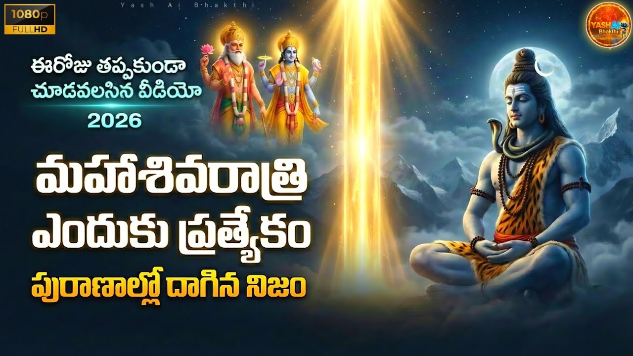 మహాశివరాత్రి ఎందుకు ప్రత్యేకం? 2026 || పురాణాల్లో దాగిన నిజం || శివుడి అసలు కథ