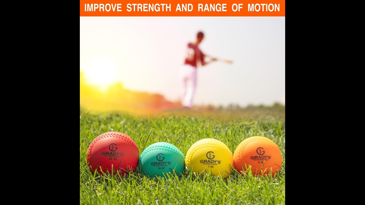Grady's Pitching School Weighted Velocity Training Ball Set Seam