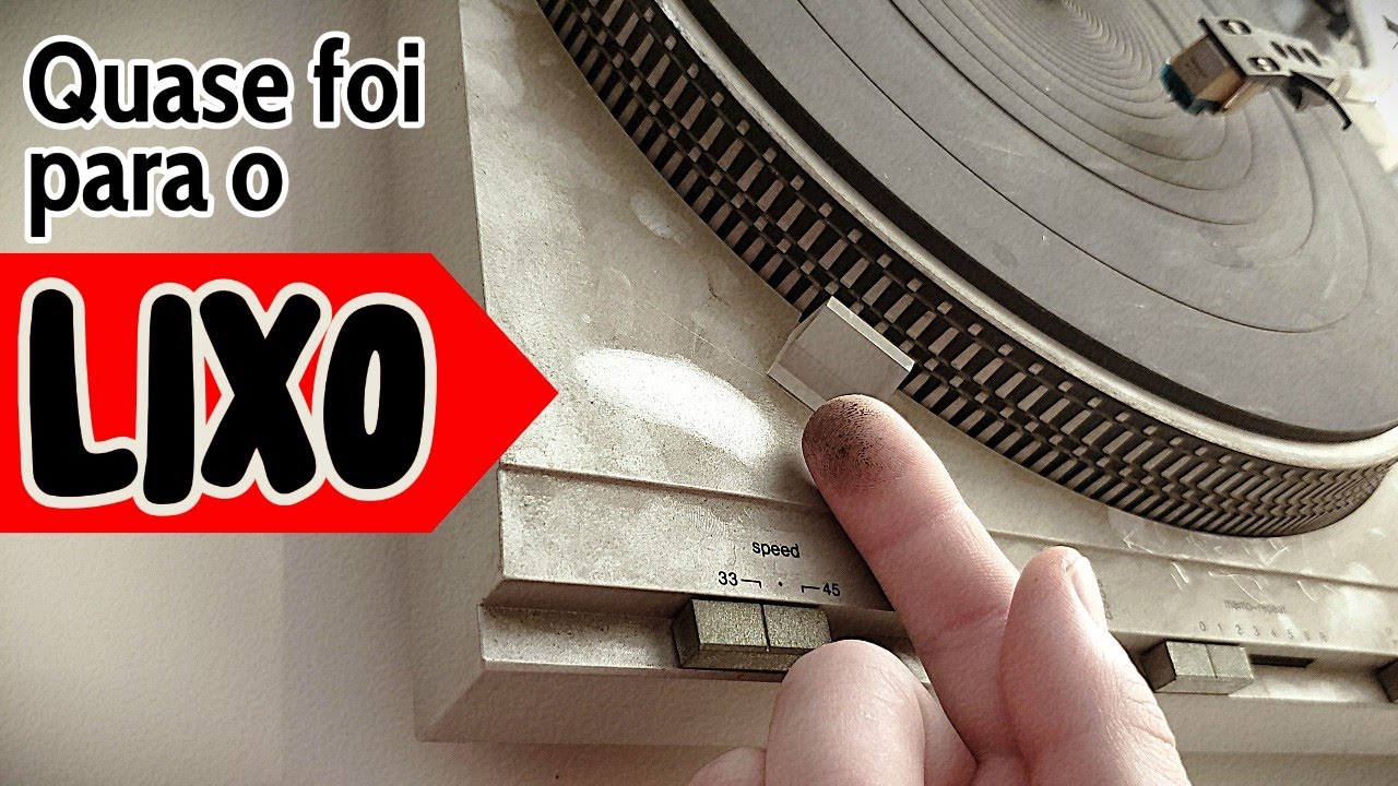 RESTAURAÇÃO de TOCA DISCOS VINTAGE [do lixo ao luxo] Technics SL-D3 Japonês PARTE 01