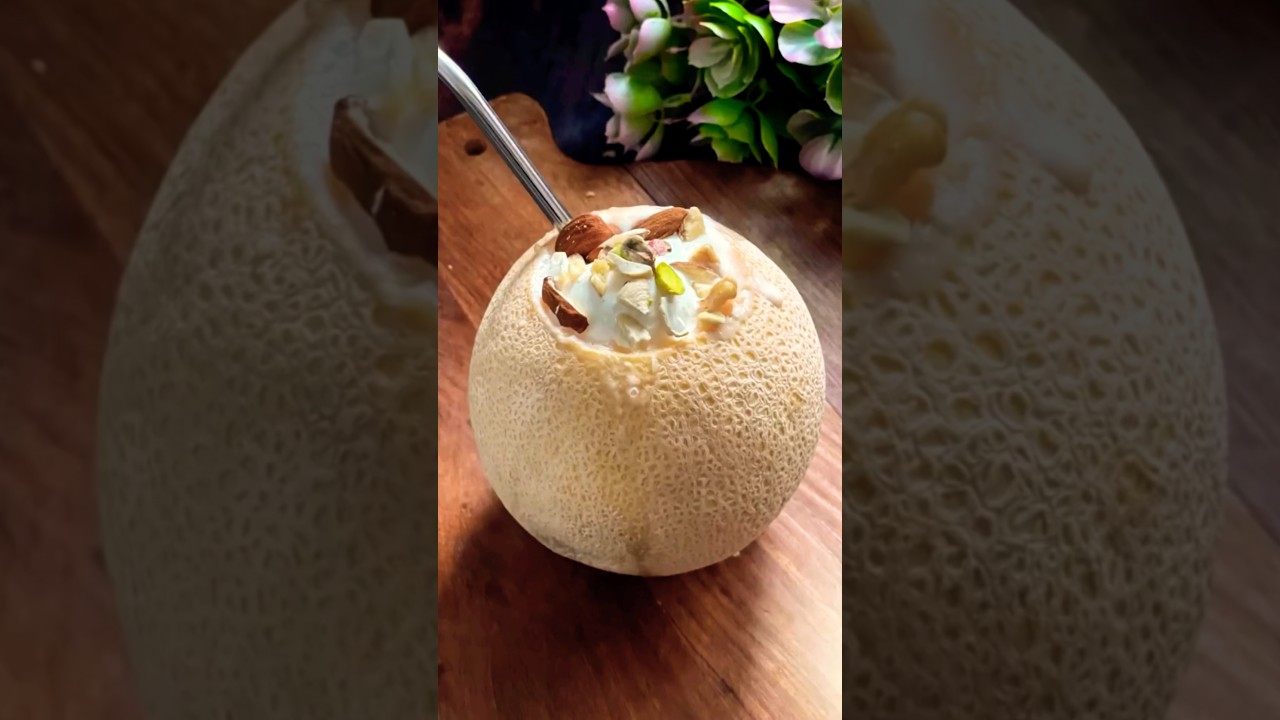 Try This Simple Muskmelon Milkshake | Muskmelon Milkshake  #youtubeshorts #viral #tranding