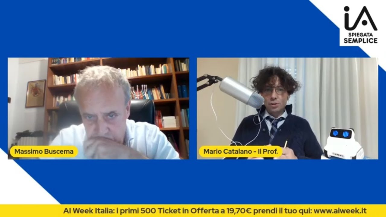 ETICA e AI: conduce Mario Catalano, ospite Prof. Massimo Buscema