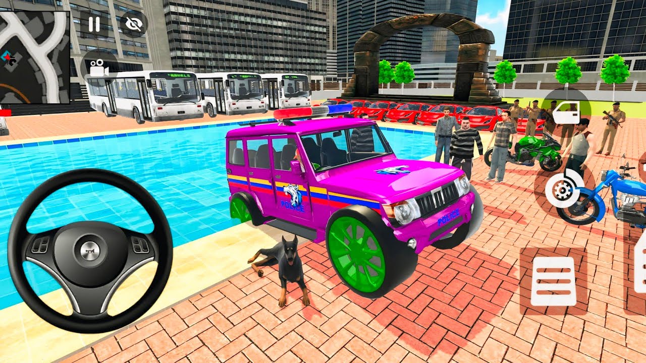 Car Bike Game: Franklin Ordered Pink Police SUV 😱 Indian Theft Auto Simulator Android Gameplay