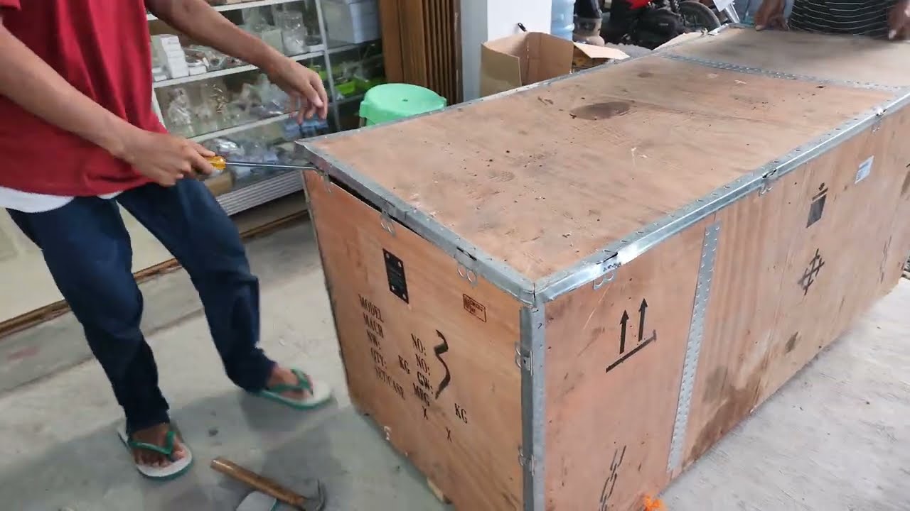 unboxing mesin bubut cq6230