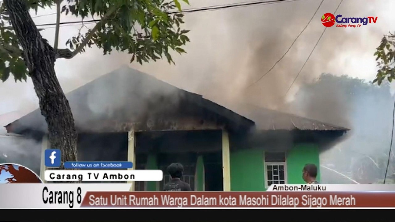 Satu Rumah Warga Dalam Kota Masohi Dilalap Sijago Merah