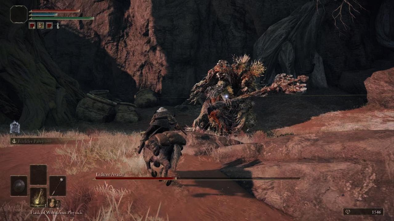 Elden Ring. Erdtree Avatar, Minor Erdtree, Caelid Boss.