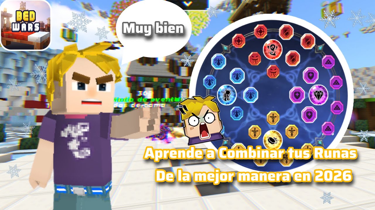 ¡¡Domina BedWars 🛌⚔️ con Estas Combinaciones de Runas Épicas😎🌟|| Blockman go