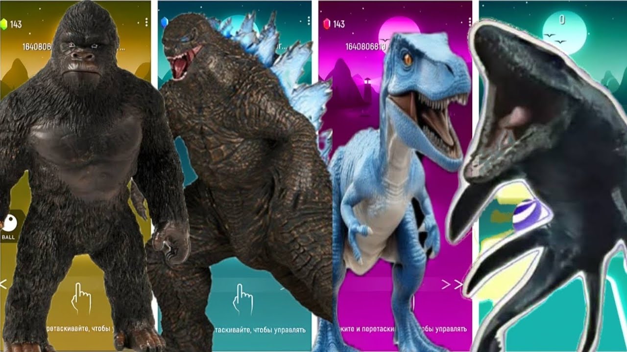 GORILLA vs GODZILLA vs DINO vs SHARK 🦍🦖🦈 | Who Is the Ultimate Boss?