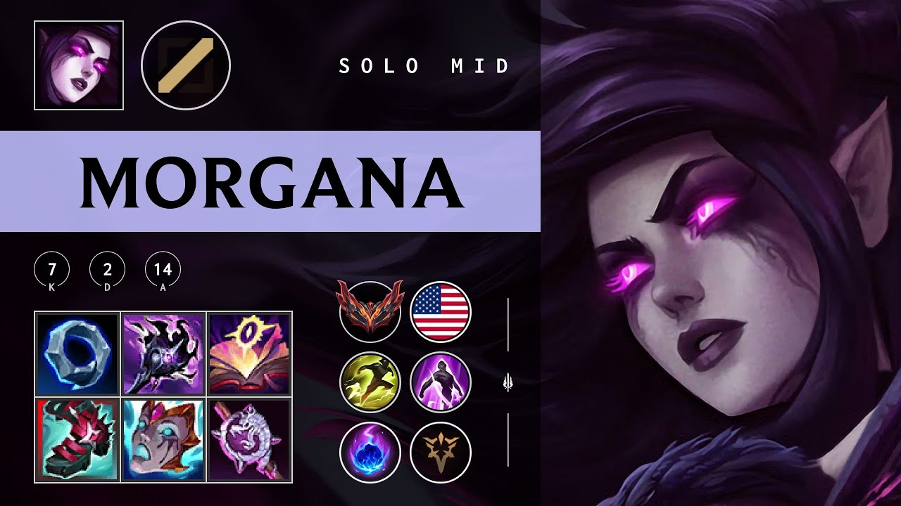 Morgana Mid vs Zed - NA Grandmaster Patch 25.24