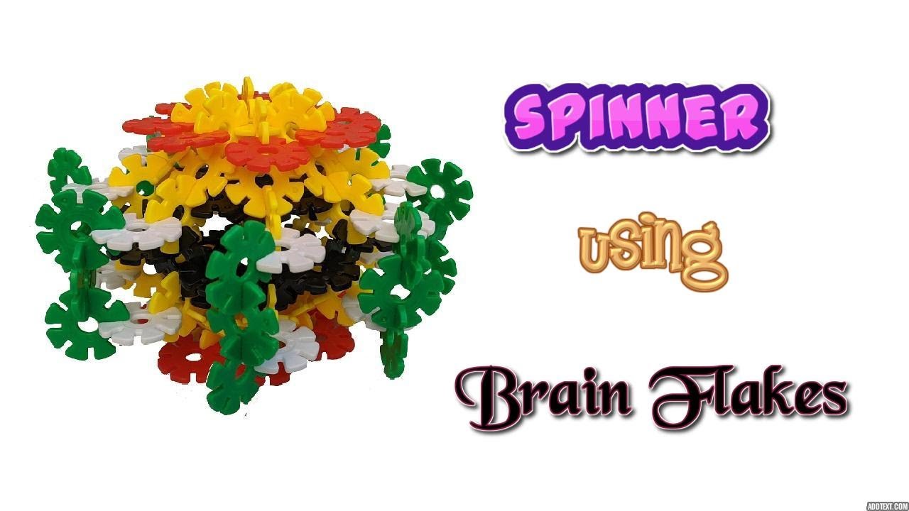 How to build a Spinner using Brainflakes | Kids toys videos | Kids playing with toys