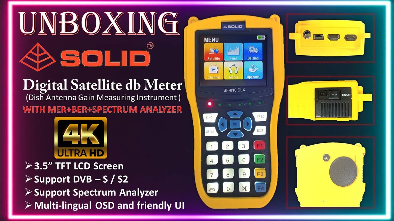SOLID NEW SF810DLX SATALITE METER