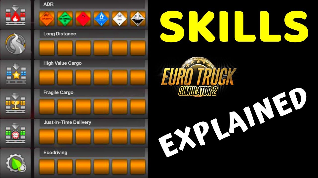 Skills in ETS2 | Best Skill to Assign | Benefits of Each Skill | Euro Truck Simulator 2