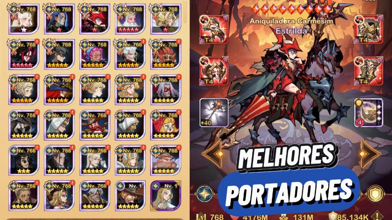 MELHORES PORTADORES DO AFK ARENA
