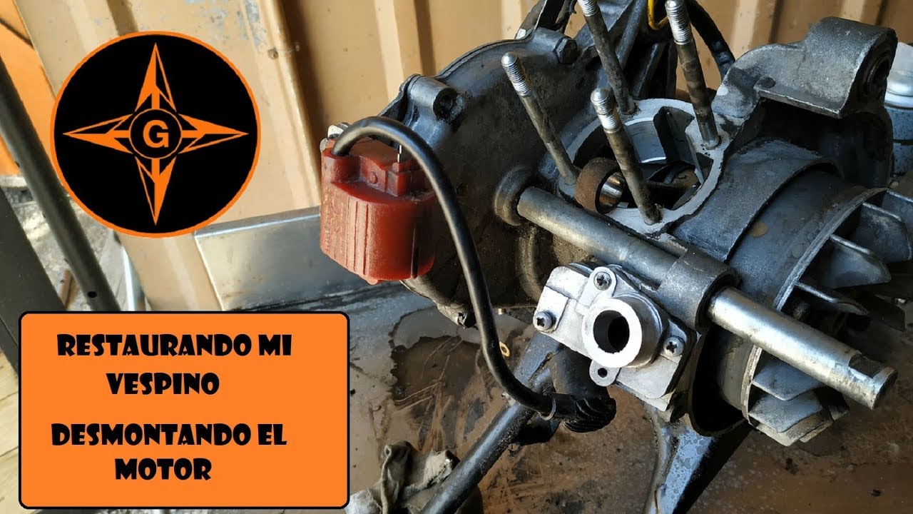 RESTAURACION DE MI MOTO VESPINO SC AL ALX DEL AÑO 1985 PASO A PASO , DESMONTANDO MOTOR/ GINESSOT #2