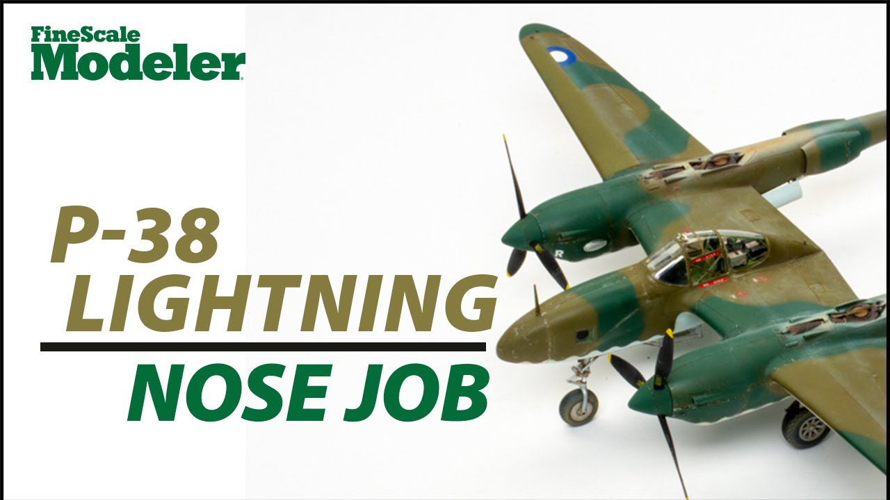 At the Workbench Convert a Tamiya P-38 Lightning to a recon bird with resin parts