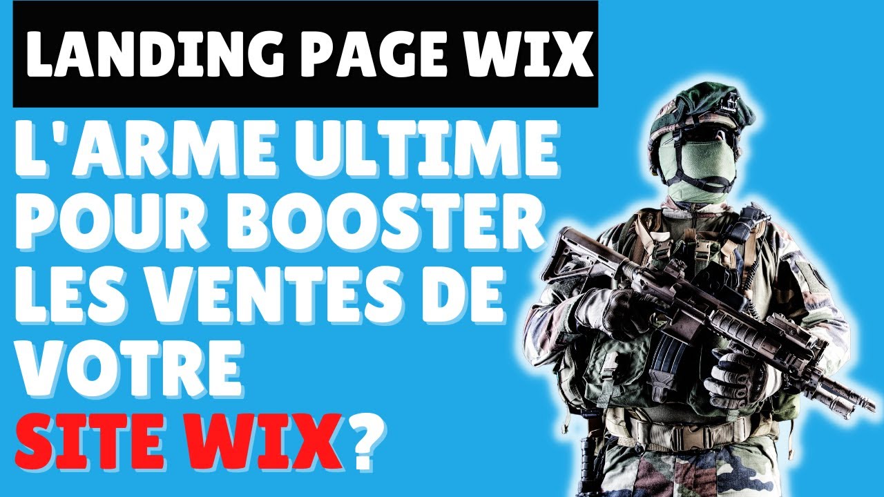 Landing page Wix  - Tuto complet