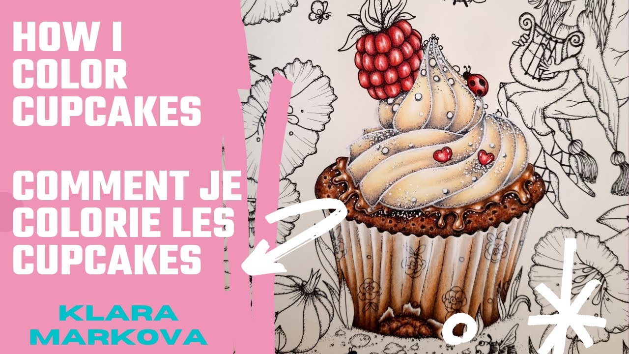How I color cupcakes / Comment je colorie les cupcakes