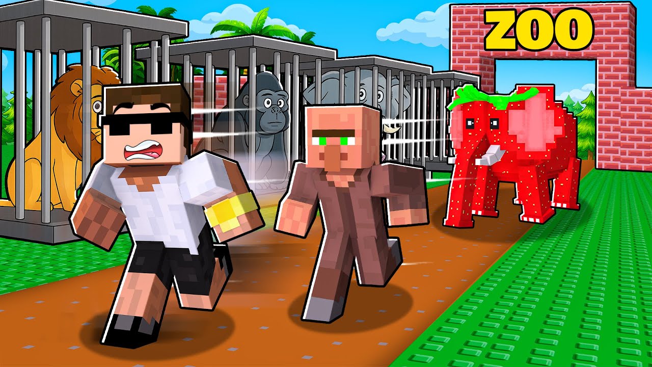 Escaping Brainrot Zoo in Roblox..