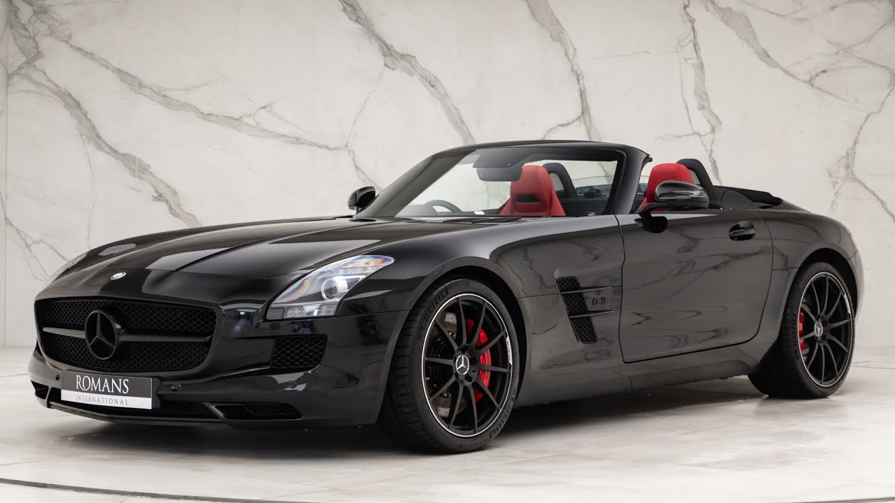 2013 Mercedes SLS AMG Roadster - Obsidian Black - Walkaround & Interior | Romans International [4K]