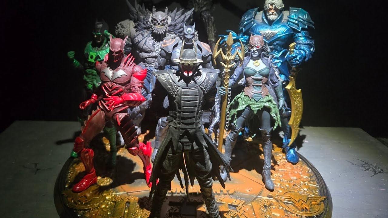 Mcfarlane DC Multiverse MERCILESS & Batman Who Laughs 2pack Review (Encore Edition #mcfarlanetoys 