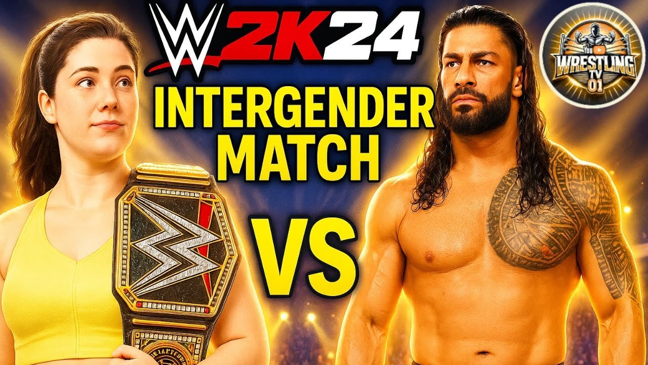 🔥WWE 2K24 – Индианка Нандини против Романа Рейнса | Лучший матч Iron Man в рестлинге | 2 мая 2025 г.