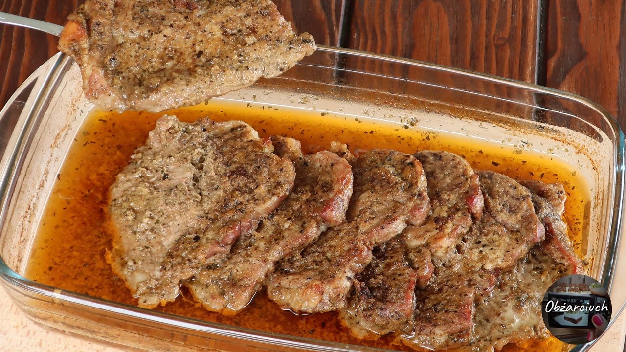 Karkówka pieczona w plastrach