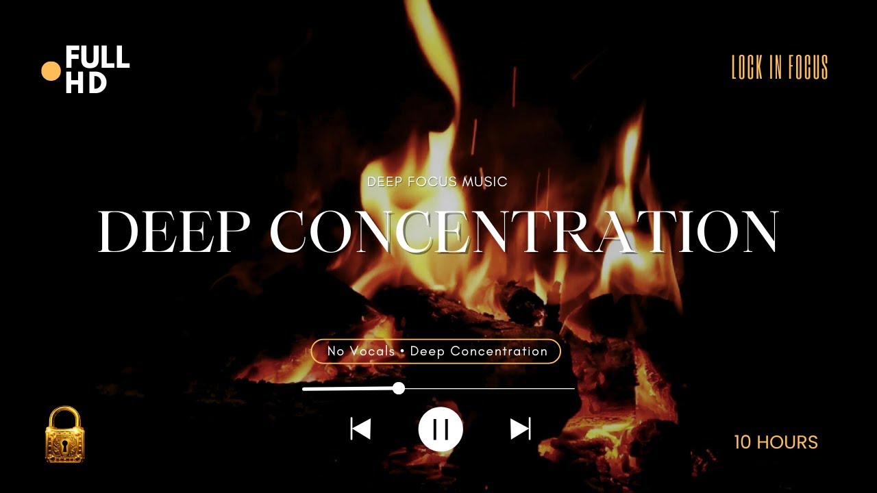 Fireplace Grind Session 🔥 | 10 Hours Lock In Focus & Productivity Work