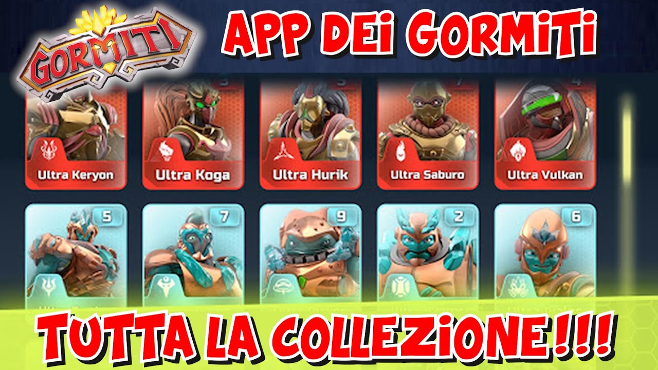 APP dei GORMITI! TUTTA la COLLEZIONE 2021!!!!! 🤩