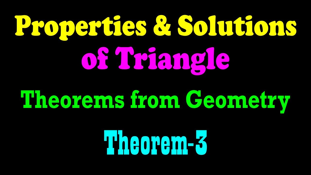 Triangle Theorems from Geometry : Theorem #3 - Mid-point Theorem | Geometry