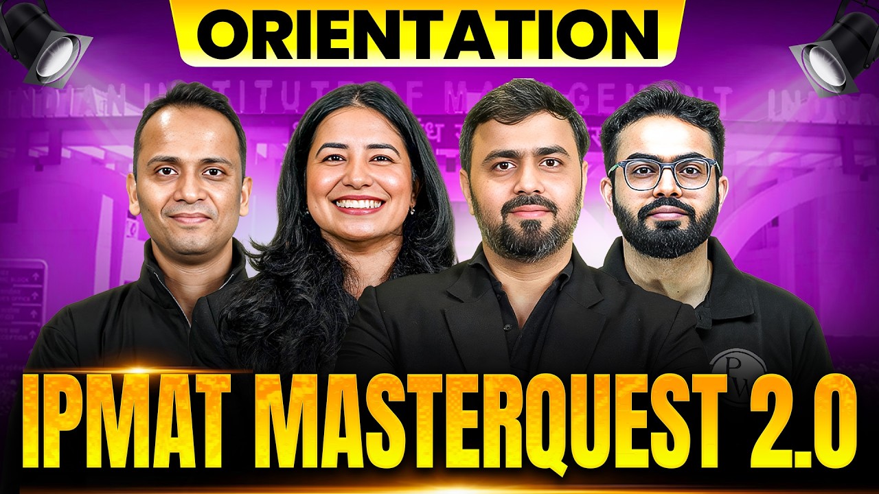 IPMAT 2027 Roadmap | Master Quest 2.0 Orientation | IPMAT 2027 Preparation