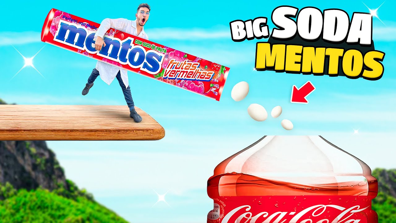 بزرگترین منتوس و نوشابه دنیا رو ساختم🥤💣