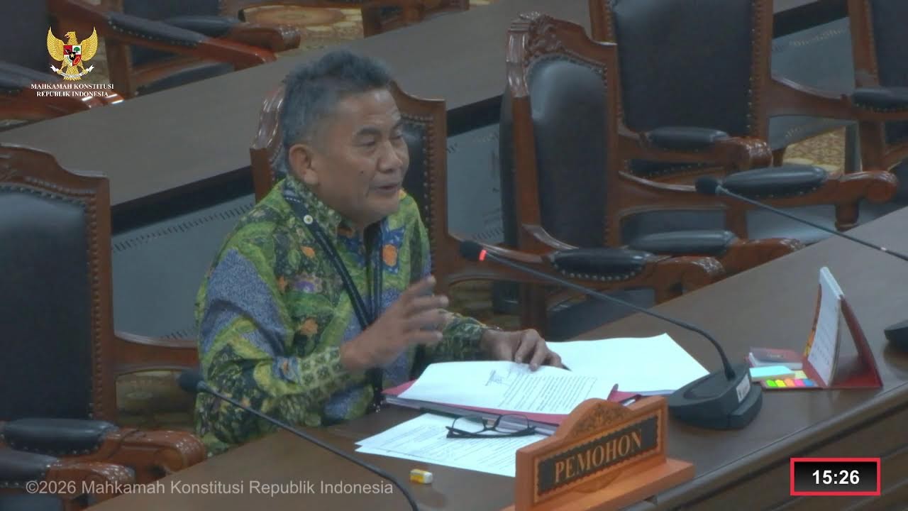 Sidang Perkara Nomor 59/PUU-XXIV/2026. Kamis, 26 Februari 2026.