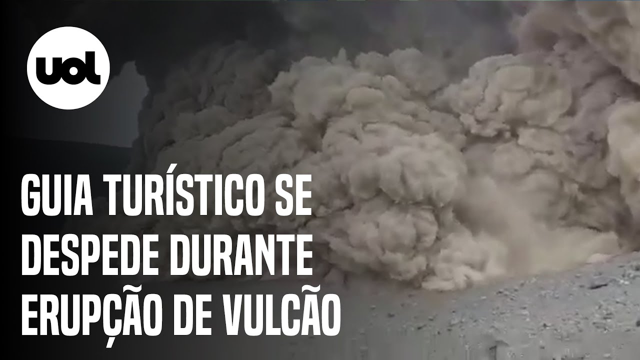 Guia tur&iacute;stico grava v&iacute;deo se despedindo durante erup&ccedil;&atilde;o de vulc&atilde;o no Chile